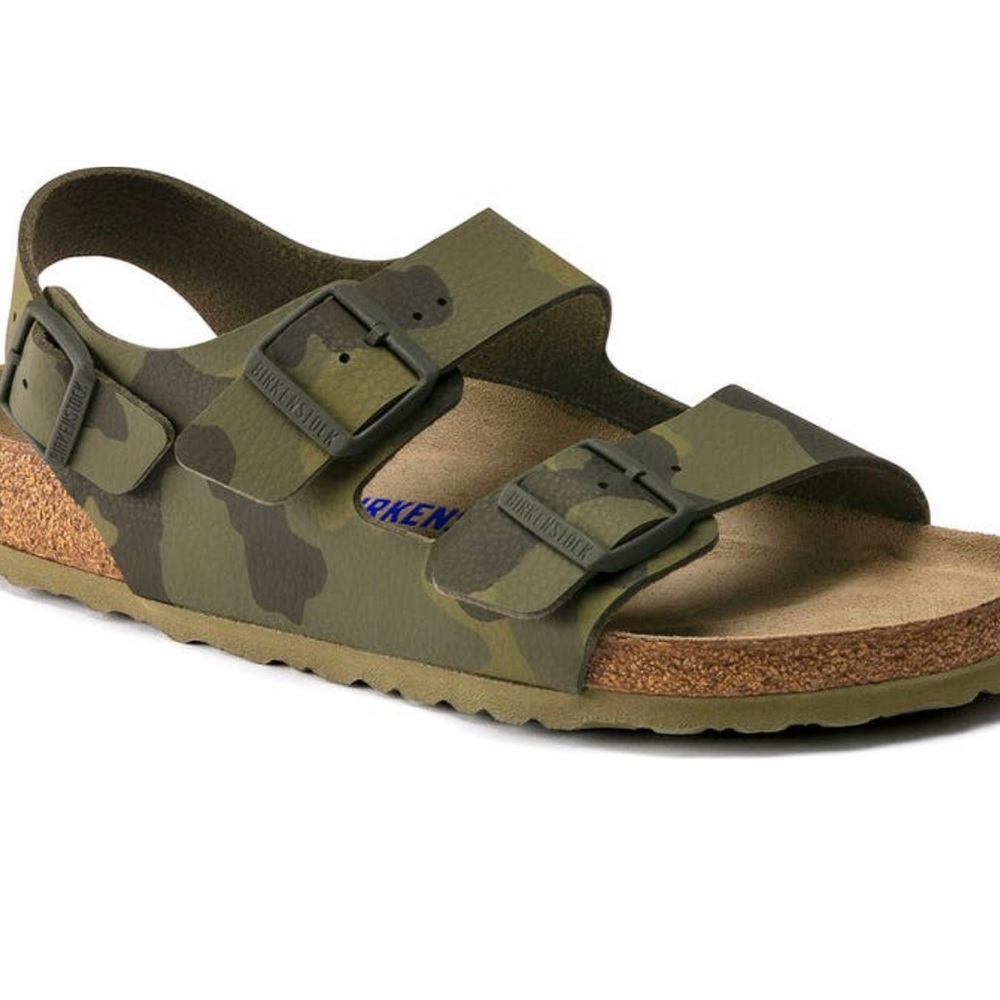 BIRKENSTOCK Milano Camo Birko Flor Sandal Army camouflage sandal 7 - 7.5 size 38 - Picture 3 of 16